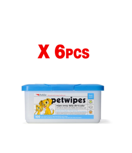 Petkin Pet Wipes 100ct (1box - 6pcs)