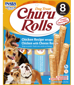 INABA CHURU chicken recipe wraps chicken recipe 96g - 8 Sticks per pack (12pcs)
