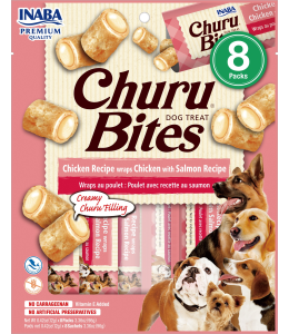 INABA CHURU chicken recipe wraps chicken with salmon recipe 96g - 8 Stick per pack (12pcs)