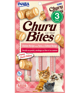 INABA CHURU chicken recipe wraps tuna with salmon recipe 30g - 3 pouches per pack (12pcs)