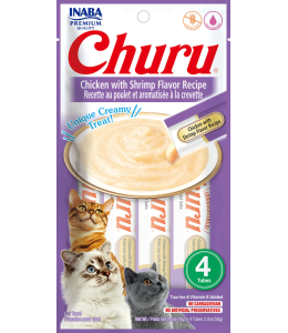 INABA CHURU CHICKEN WITH SHRIMP 56 g - 4 sticks per pack (12pcs)