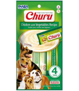 INABA CHURU chicken with vegetable recipe  56g - 4 sticks per pack (12pcs)