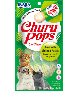INABA CHURU CHURU POPS TUNA-CHICKEN 60g - 4 sticks per pack (12pcs)