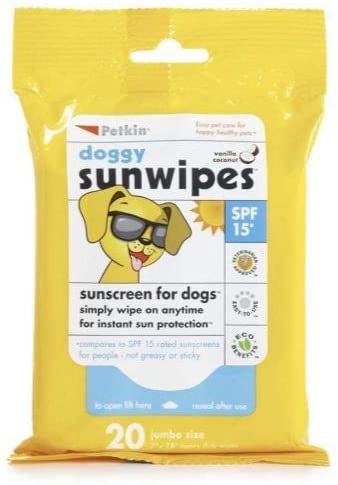 Petkin Doggy Sun Wipes 20ct-PACK OF 3