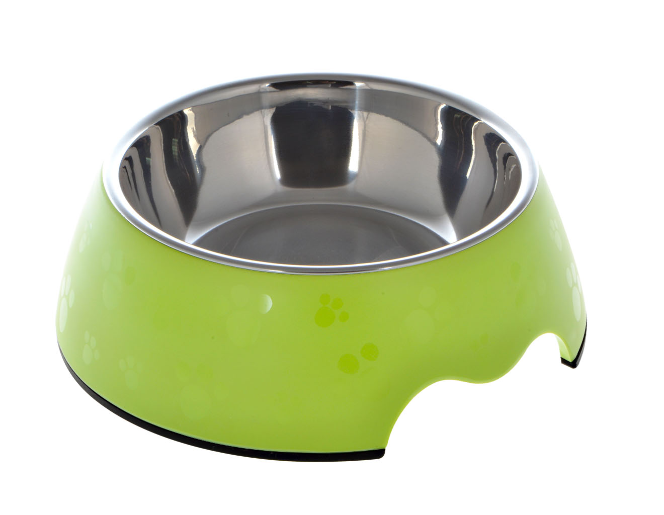 Nutrapet Melamine Round Paw Bowl Sets Green L:22 * 7.5Cms 700/ml23.6oz