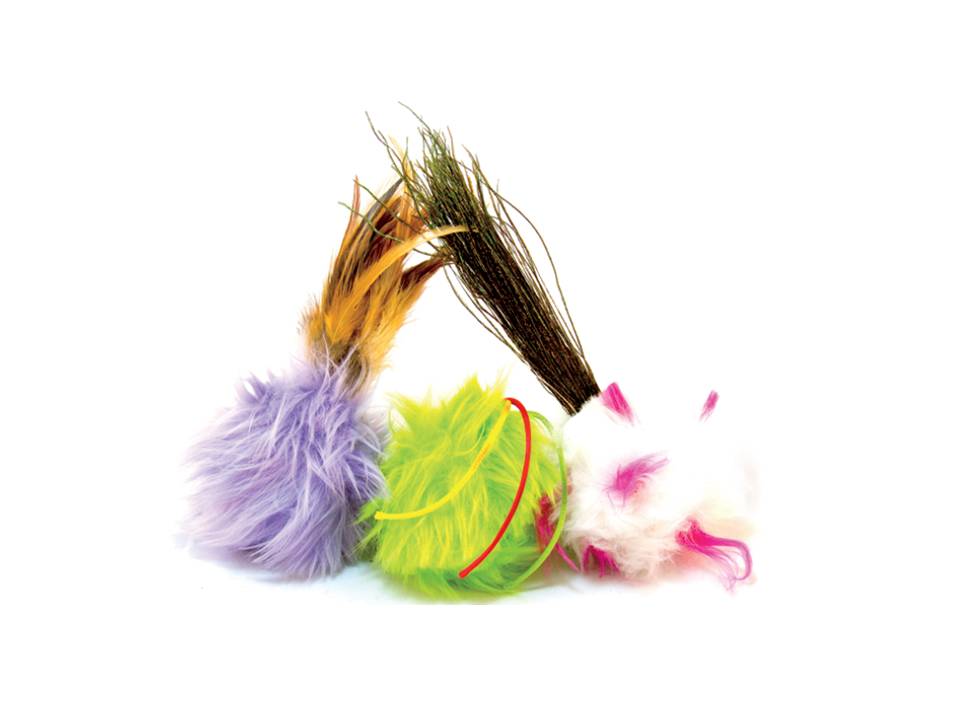 Kung Fu Kitty Peacock Catnip Fury Toy-PACK OF 3