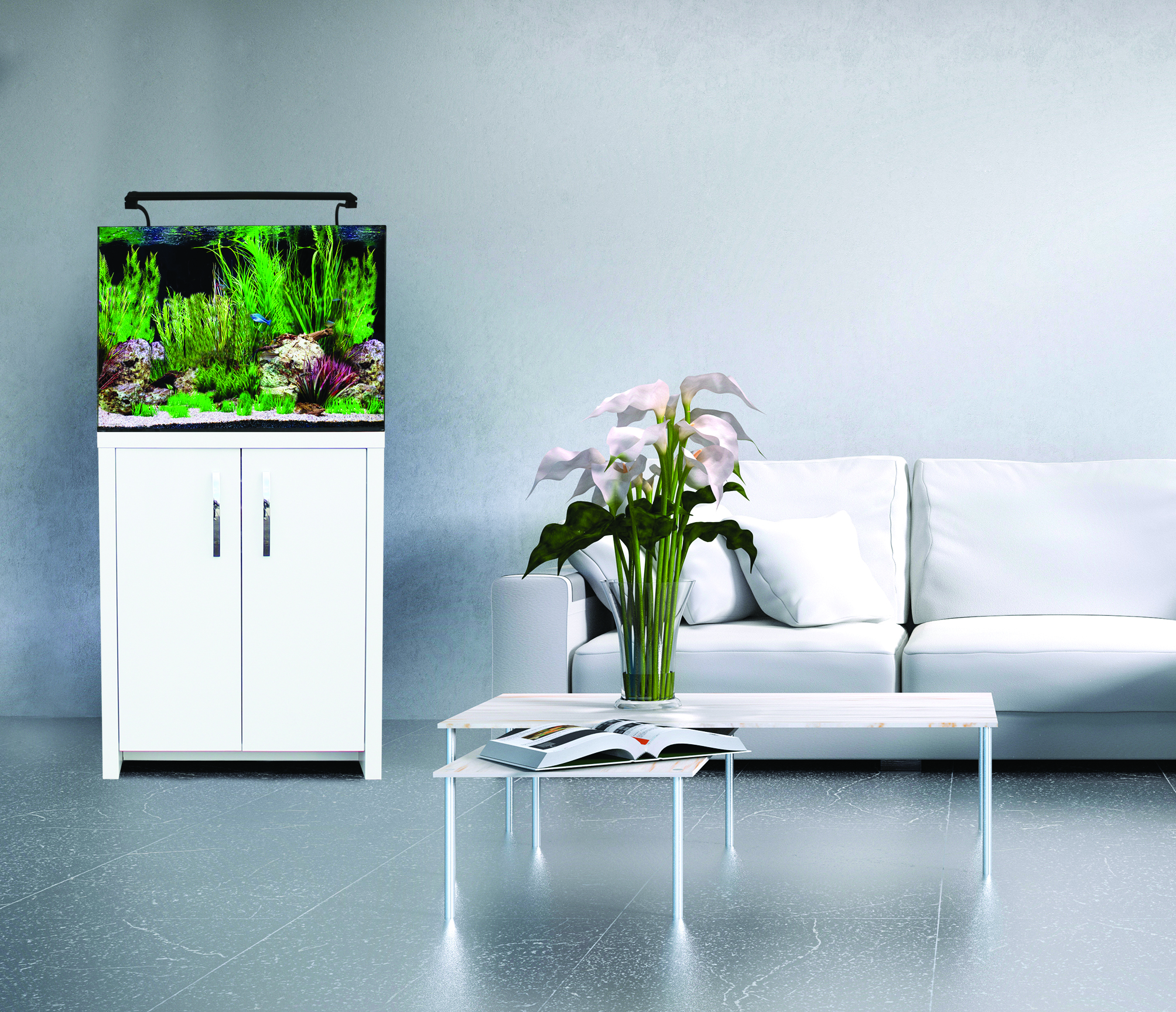 Aqua One 60 AquaNano 100L Complete Tropical Glass Aquarium Set 60cm NO CABINET INCLUDED