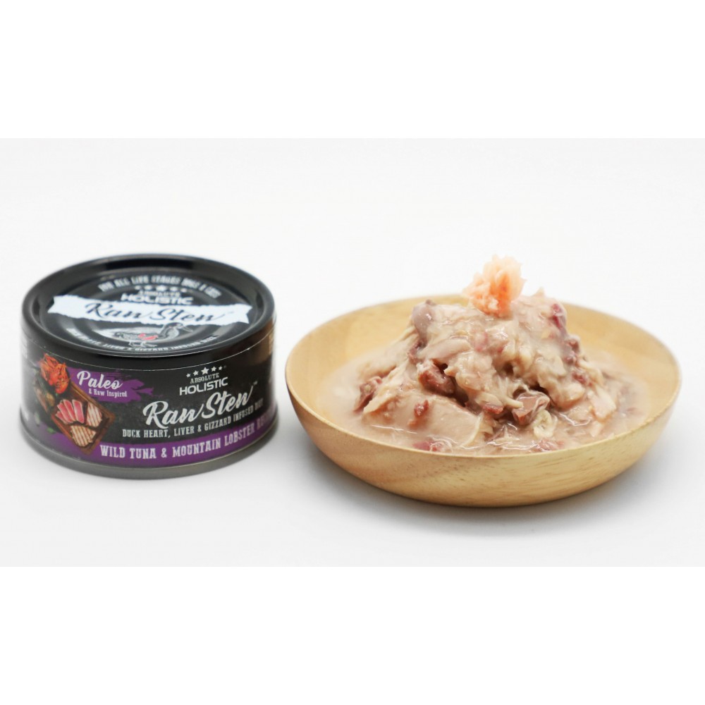 Absolute Holistic RawStew - Wild Tuna & Mountain Lobster Recipe 80g - (1box 24pcs) 