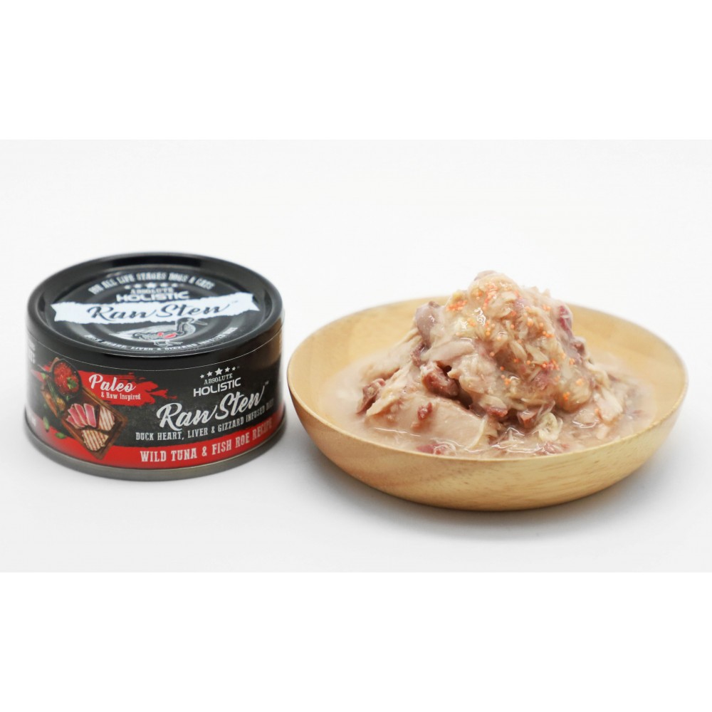 Absolute Holistic RawStew - Wild Tuna & Fish Roe Recipe 80g - (1box 24pcs)