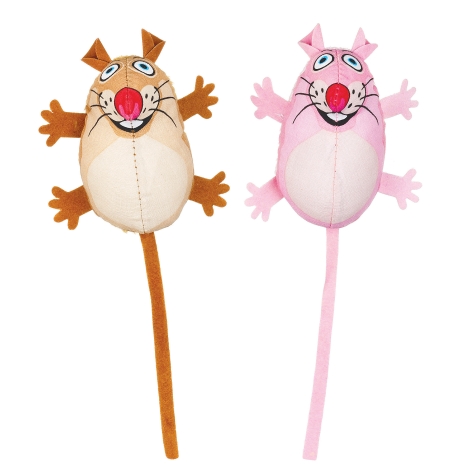PETMATE FAT CAT CLASSIC EEEKS! FLOWER/CHIC - (PACK OF 3)
