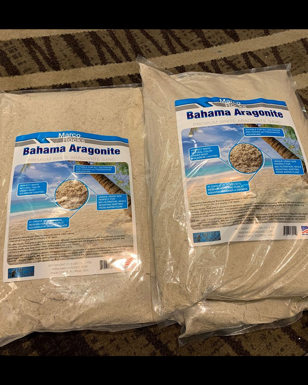 Marco Rocks Aragonite Sand -(1 Case @ 20 KG)