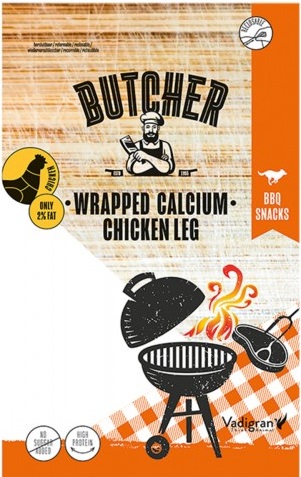 Vadigran Butcher Chicken Wrapped Calcium chicken leg 70g - (PACK OF 3)