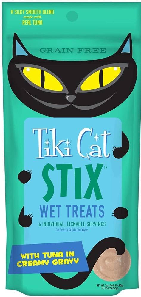 Tiki Cat Stix Treats Tuna Mousse - 6 oz bag - (PACK OF 3)