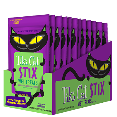 Tiki Cat Stix Treats Duck Mousse -3 oz bag - (PACK OF 3)