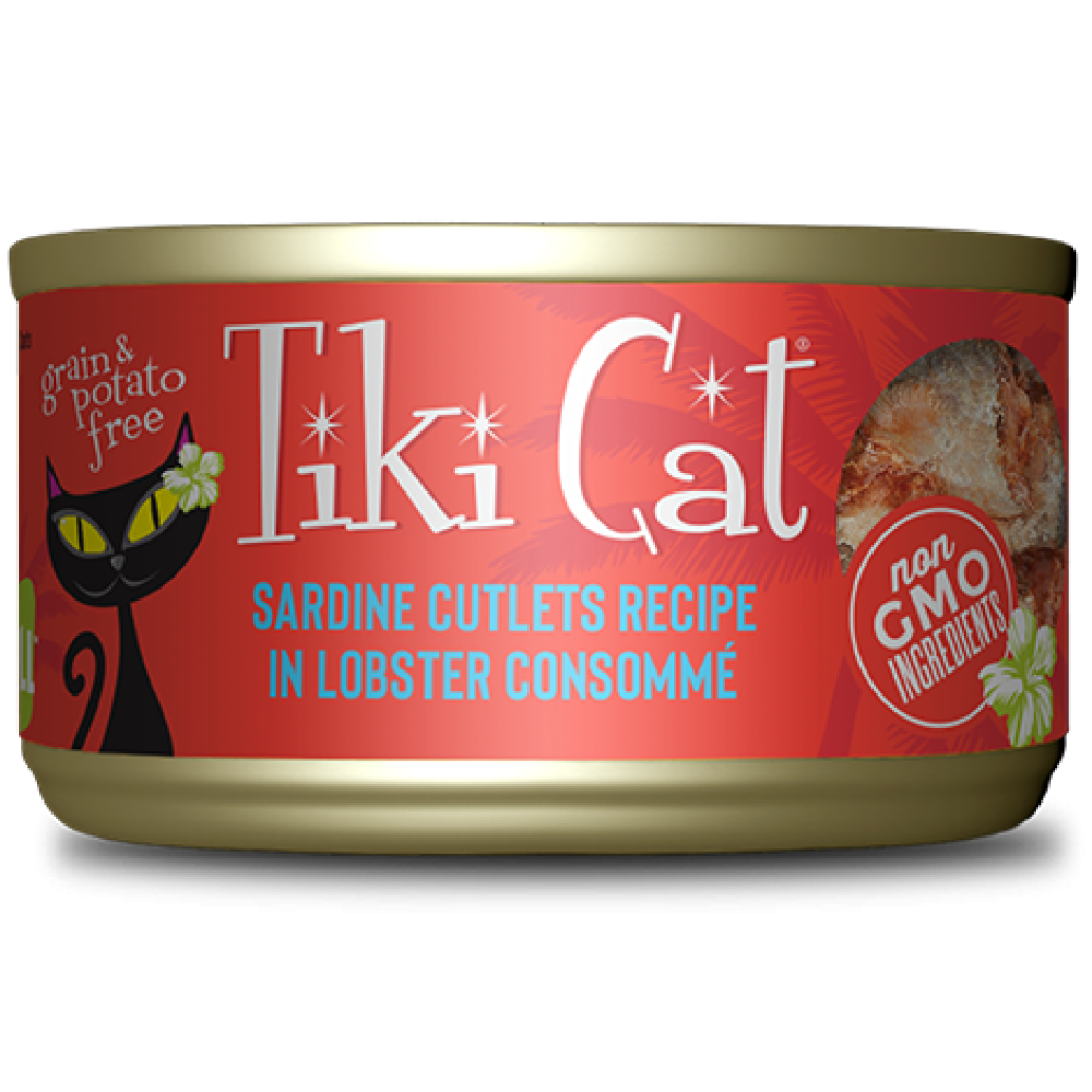 Tiki Cat Grill Wet Cat Food Bora Bora Grill Sardine Lobster -2.8 oz. can - (PACK OF 3)