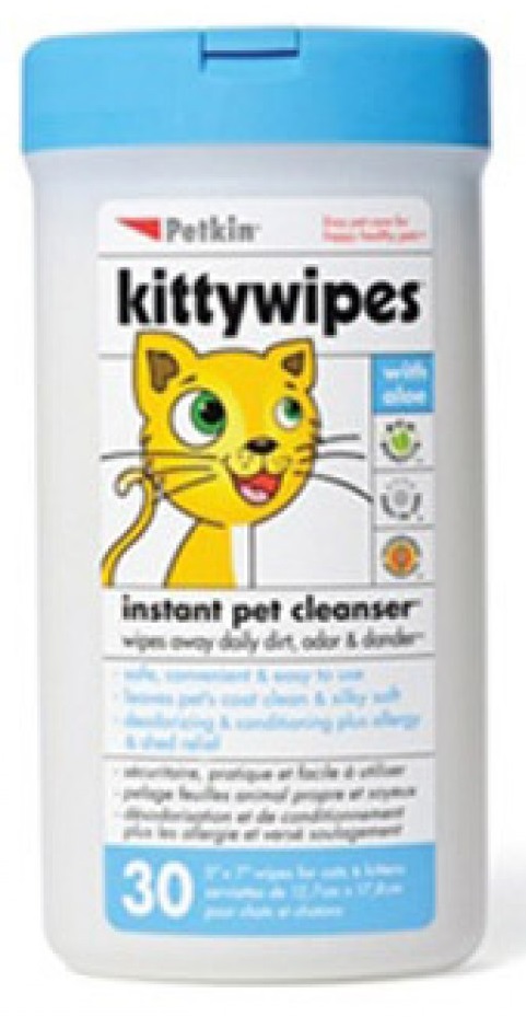 Petkin Kitty Wipes 30ct (1Box 6pcs)
