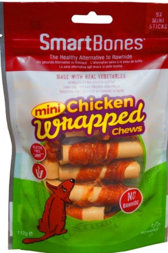 SmartBones Chicken Wrap- Mini Sticks Chicken 9  Pk (1box 8pcs)