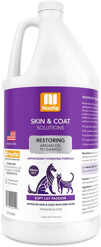 Nootie Restoring Argan Oil Shampoo - Soft Lilly Passion Gallon (1BOX 4PCS)
