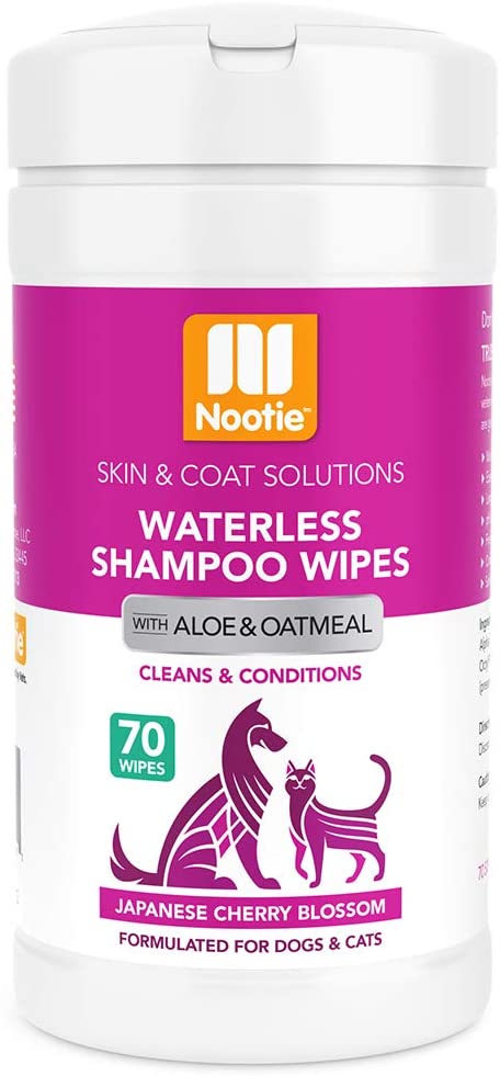 Nootie Waterless Shampoo Wipes – Japanese Cherry Blossom 70 count-(1BOX -12PCS)