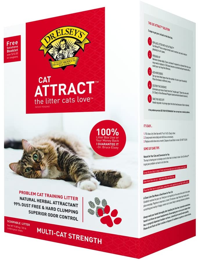 Dr Elsey's Precious 99% Dust Free Hard Clumping Cat Attract™ 9kg ( 1box-3)