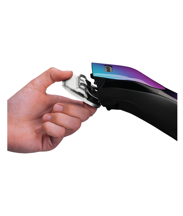 Andis DBLC-2 Pulse ZR  II 5-Speed, Detachable Blade Clipper, Cordless, Lithium Ion Battery - Purple Galaxy (Includes extra battery)